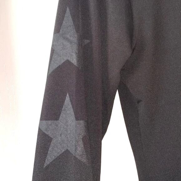 Black Hooded Long Sleeve Shirt M Made In China Polyester Spandex Blend - Picture 5 of 12